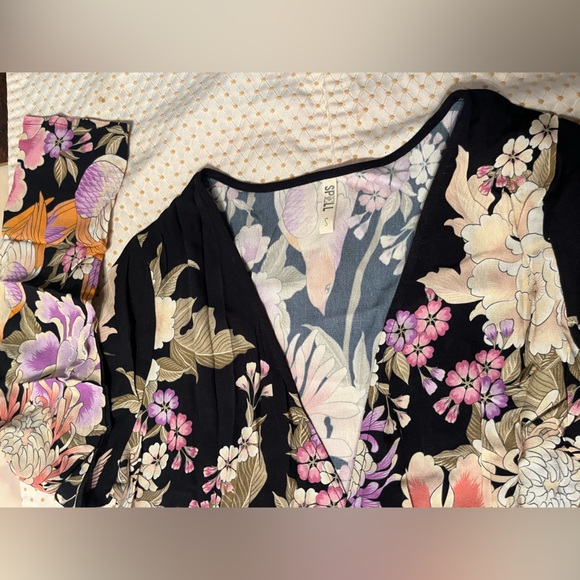 Spell and the Gypsy Blue skies short wrap dress - Picture 8 of 11